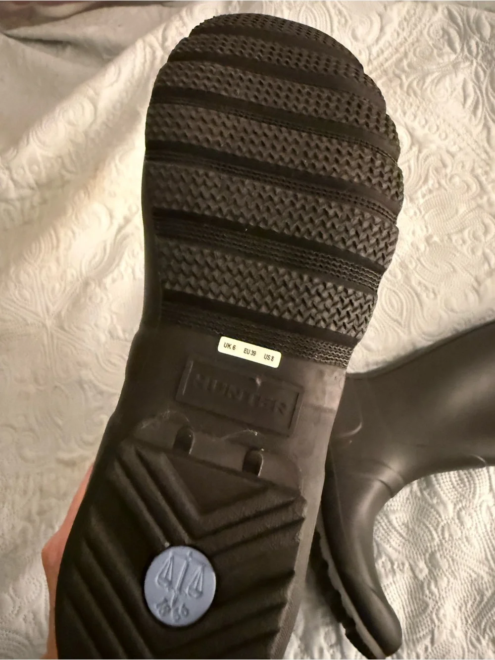 Hunter black tall boots NWOT